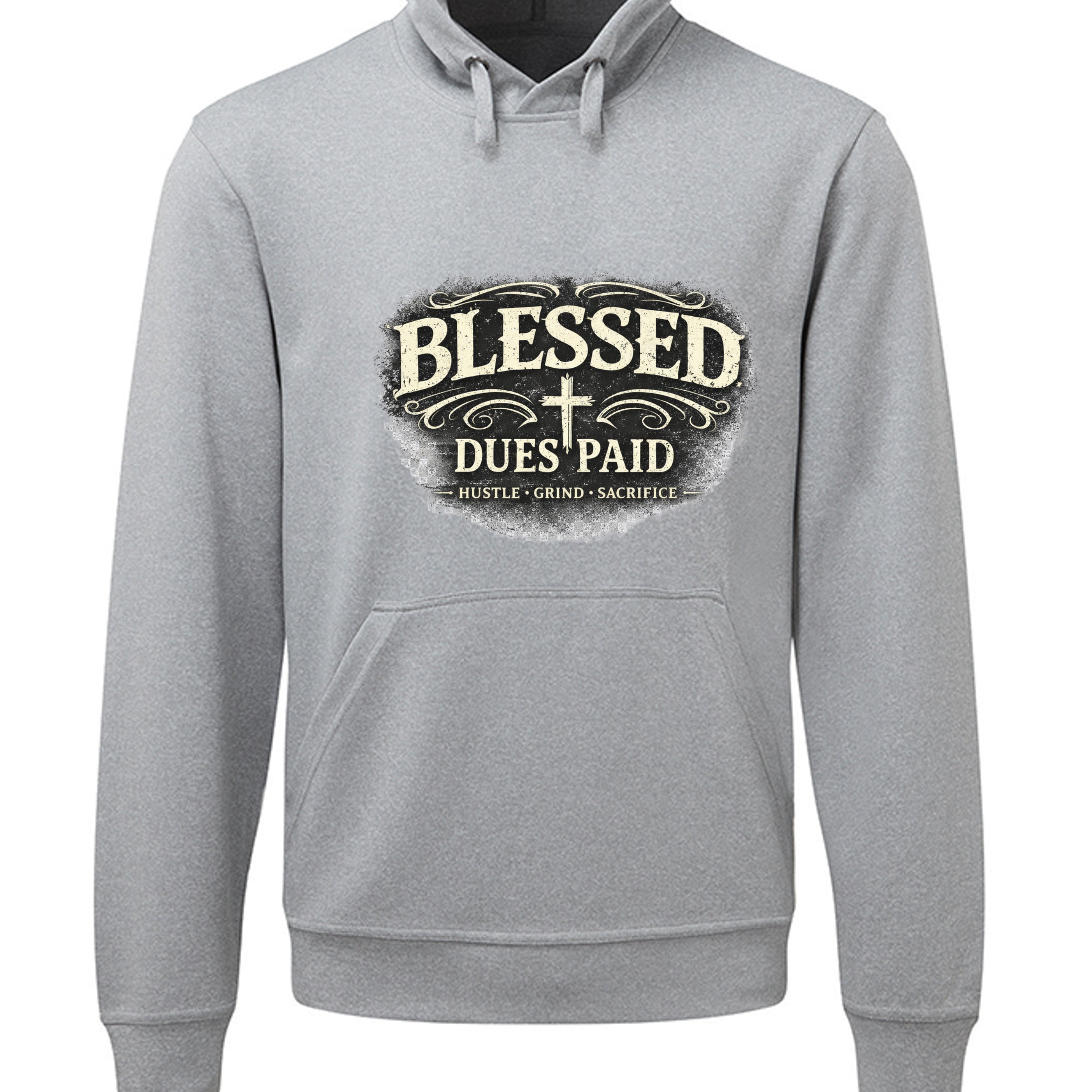 GREY MELANGE - TD448 - FRONT